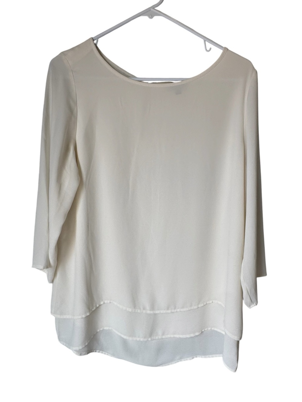 The Limited White High End Layered Tunic Blouse Women’s M MINTY